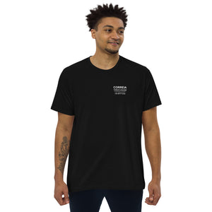 Camiseta de negócios - design frente e costas em camiseta masculina de corte reto