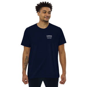 Camiseta de negócios - design frontal em camiseta masculina de corte reto