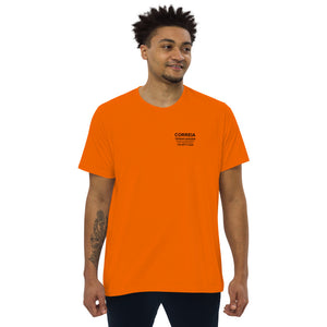 Camiseta de negócios - design frontal em camiseta masculina de corte reto