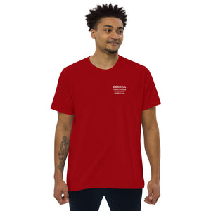 Camiseta de negócios - design frontal em camiseta masculina de corte reto