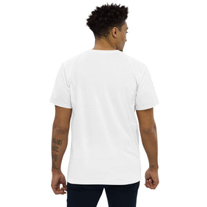 Camiseta de negócios - design frente e costas em camiseta masculina de corte reto