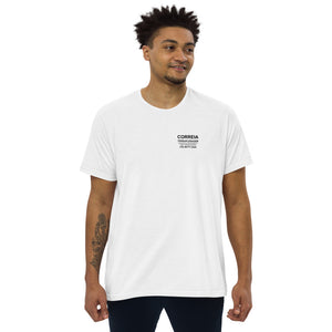 Camiseta de negócios - design frontal em camiseta masculina de corte reto