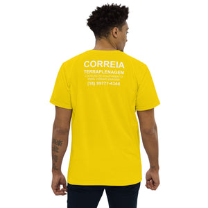 Camiseta de negócios - design frente e costas em camiseta masculina de corte reto