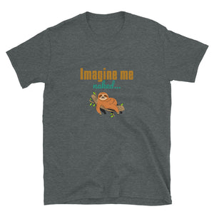 Imagine me T-shirt de manga curta de estilo macio para homens