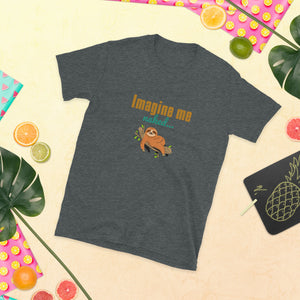 Imagine me T-shirt de manga curta de estilo macio nua para mulher