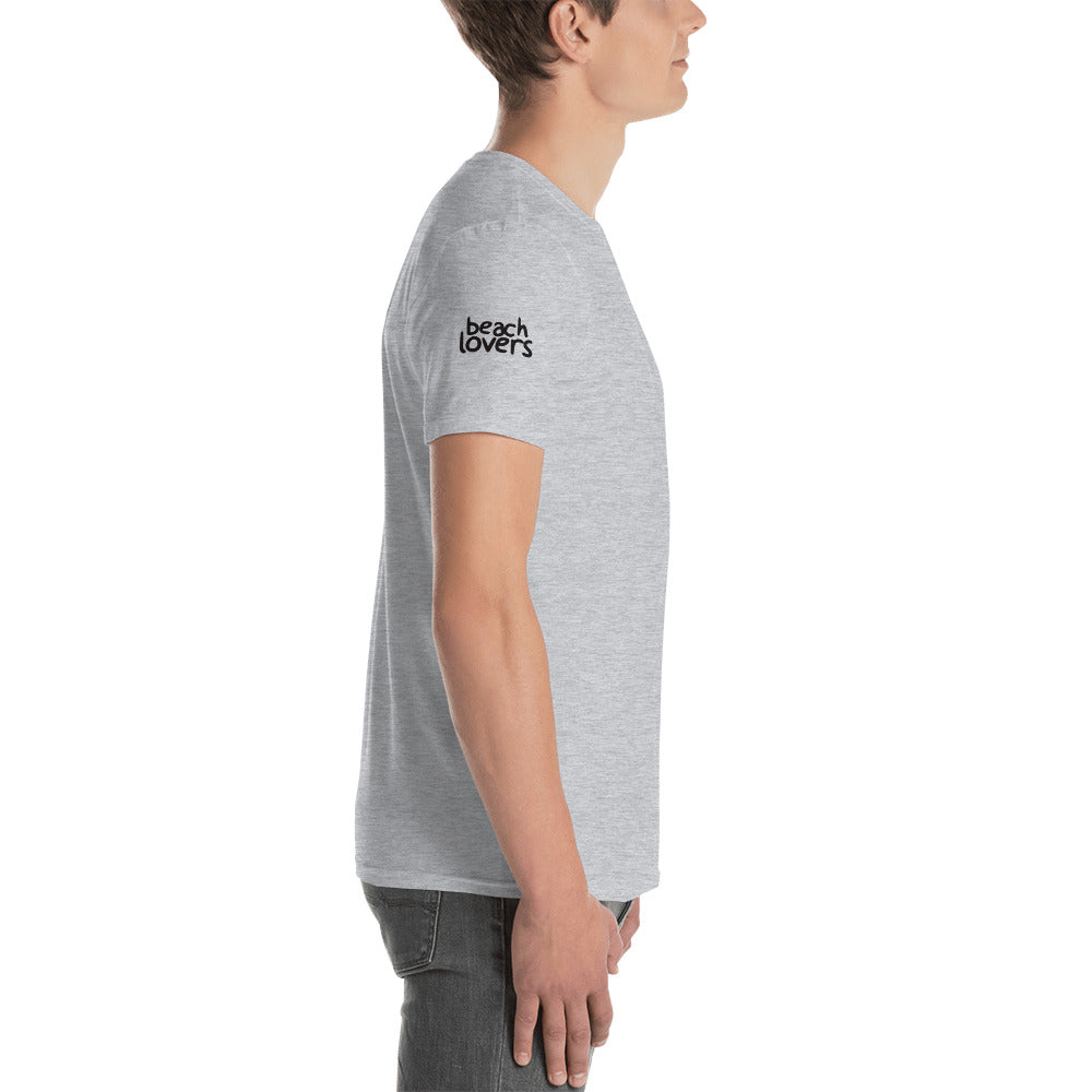 Business Unisex T-Shirt - Sleeve design on unisex soft-style t-shirt