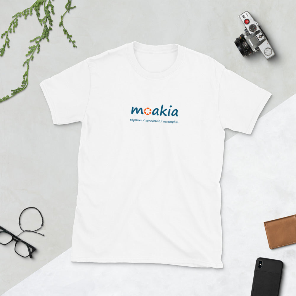 O que há em um nome… T-shirt de estilo macio de manga curta para mulheres