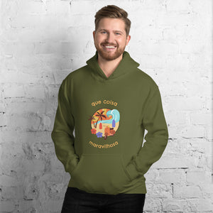 Que coisa maravilhosa hoodie para homens