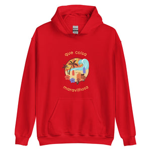 Que coisa maravilhosa hoodie para homens