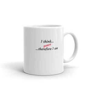 Peace is a Cool Philosophy white glossy mug