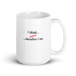 Peace is a Cool Philosophy white glossy mug