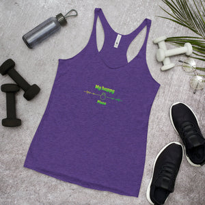 Can you feel your happy place - Racerback style tank top for Women